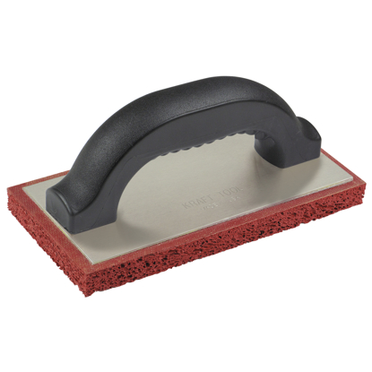 Picture of 10" x 4" Fine Cell Red Rubber Float with Plastic Handle