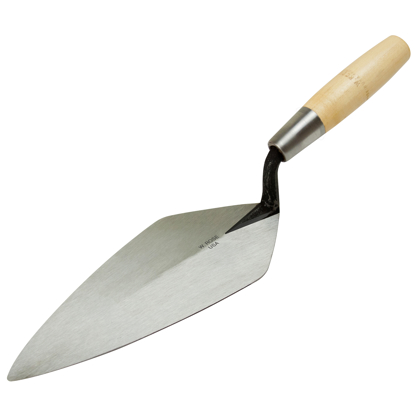 Picture of 10” Narrow London Brick Trowel with 6" Wood Handle