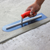 Picture of 12" x 4" Round Front/Square Back Blue Steel Cement Trowel with ProForm® Handle