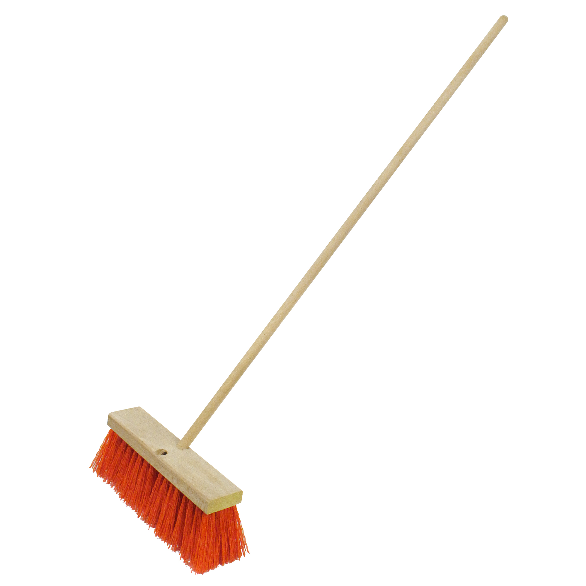 Kraft Tool Co 24" HeavyDuty Orange Sweeping Broom with Handle