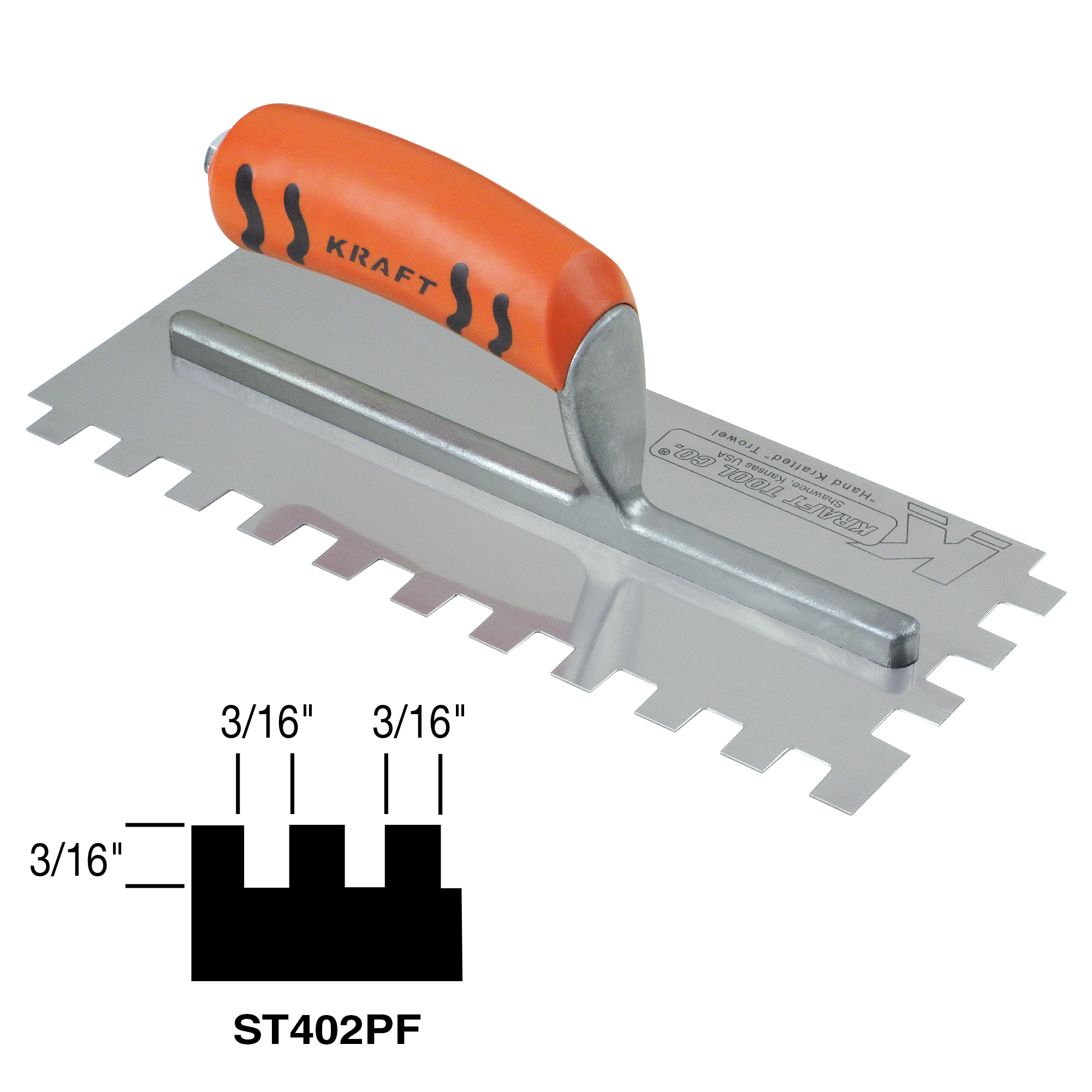 3 16 square notch trowel
