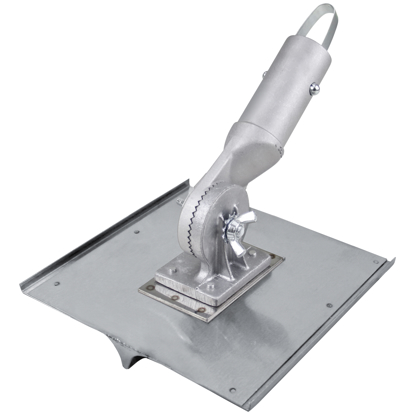 Picture of 10" x 10" 1/4"R, 1/2"D Stainless Steel Walking Seamer/Groover with Button Handle Socket