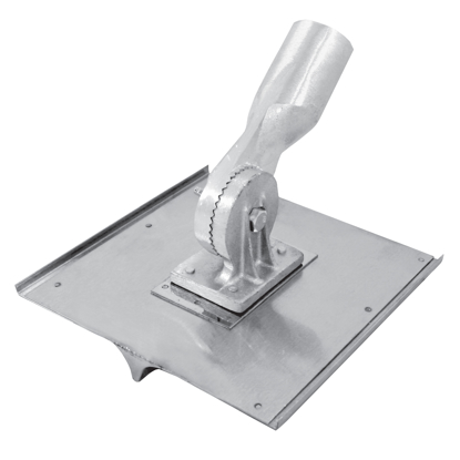 Picture of 10" x 10" 1/2"R, 3/4"D Stainless Steel Walking Seamer/Groover with Threaded Handle Socket