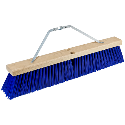 Picture of 24" Blue Poly Floor Broom with Bracket