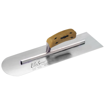 Picture of 20" x 5" Elite Series Five Star™ Carbon Steel Round Front/Square Back Trowel with Cork Handle