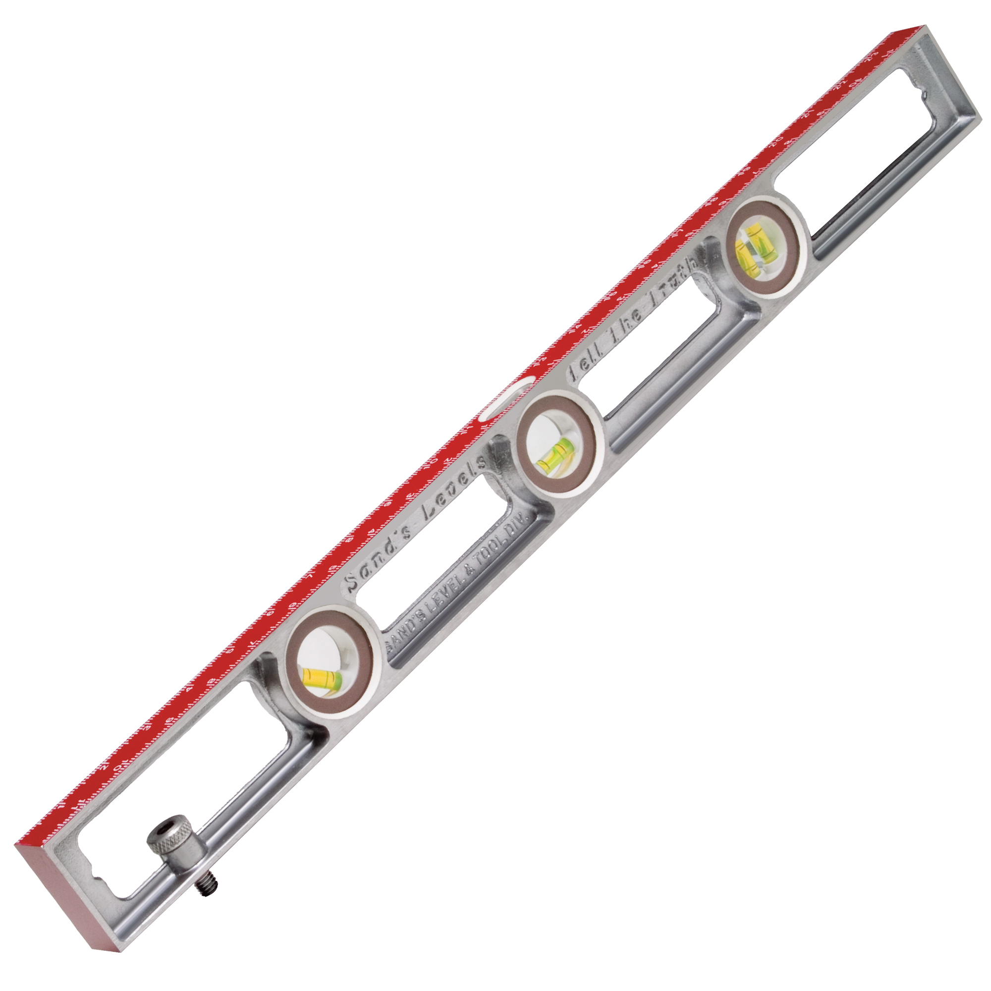 Kraft Tool Co 24” Professional Cast Aluminum Plumber's Level (6 Vials)