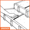 Picture of Bull Nose Step-Saver® Vertical Groover  6" L x 1/2" W x 1" D