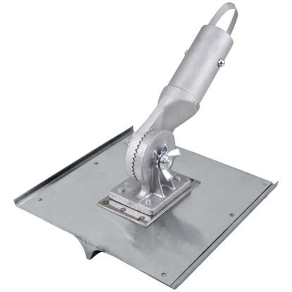 Picture of 10" x 10" 1/2"R, 3/4"D Stainless Steel Walking Seamer/Groover with Button Handle Socket