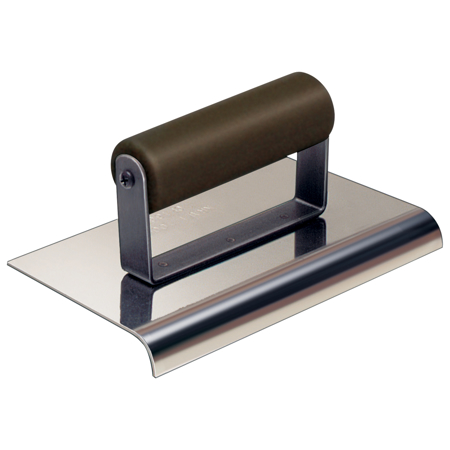 Picture of 8" x 8" 3/4"R 7/8"L Stainless Steel Edger with Plastic Handle