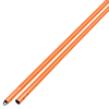 Picture of 6' Orange Powder Coated Magnesium Swaged Button Handle 1-3/4" Diameter