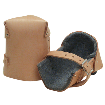 Picture of 1/2" Thick Felt Leather Knee Pads (Pair)