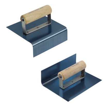 Picture of 6" x 5" x 2" Blue Steel Outside & Inside Jr. Step Tool Matched Pair with Wood Handle