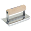 Picture of 6" x 3" 3/8"R Stainless Steel Curved Ends Cement Edger with Wood Handle