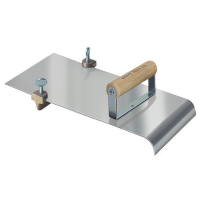 Picture of 5" x 12"  3/8"R, 3/4"D Stainless Steel Edger with Adjustable Groover