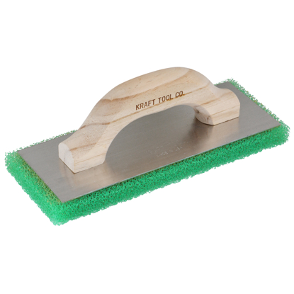 Picture of 12" x 5" x 1" Green Coarse Texture Float with Wood Handle