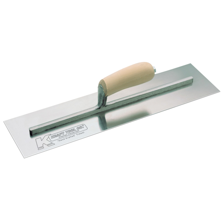 Picture of 12" x 4" Swedish Stainless Steel Cement Trowel with Camel Back Wood Handle