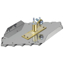 Picture of 13" x 6" Safety Ramp Walking Right Groover 1-1/2" Spacing