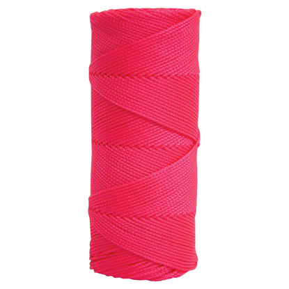 Picture of Fluorescent Pink Braided Nylon Mason's Line - 250' Tube