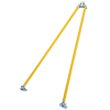 Picture of Gator Tools™ 8' x 1-1/2" x 3-1/2" Diamond XX™ Paving Screed Kit with Bracket, Out Riggers, & 3 Handles          