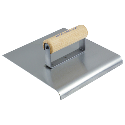 Picture of 8" x 8" 3/4"R 7/8"L Stainless Steel Edger with Wood Handle