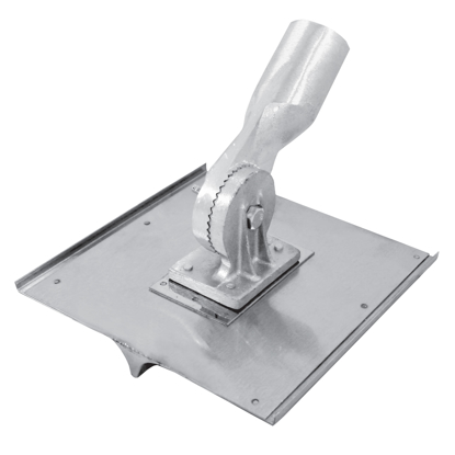 Picture of 8" x 8" 3/8"R, 5/8"D Stainless Steel Walking Seamer/Groover with Threaded Handle Socket