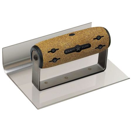 Picture of 6" x 6" 1"R Elite Series Five Star™ Inside Curb & Sidewalk Tool with Cork Handle