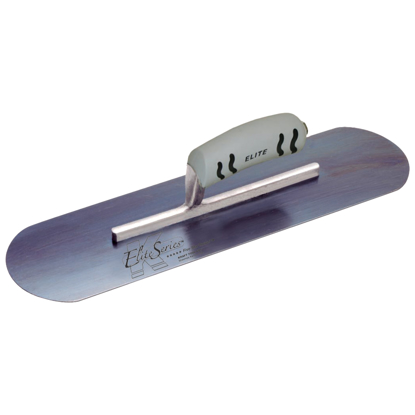 Picture of Elite Series Five Star™ 14" x 4" Blue Steel Pool Trowel with ProForm® Handle on a Short Shank