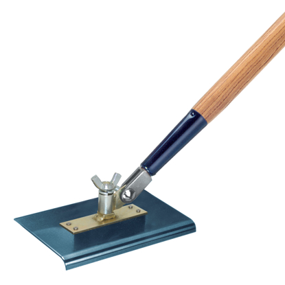 Picture of 9" x 4"  3/8" R All-Angle Swivel Blue Steel Walking Edger with Handle