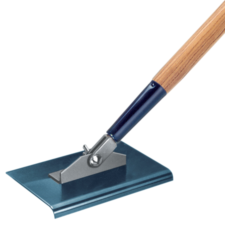 Picture of 9" x 10"  1/2" R 2-Way Blue Steel Walking Edger with Handle