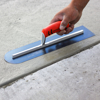 Picture of 14" x 4" Round Front/Square Back Blue Steel Cement Trowel with ProForm® Handle