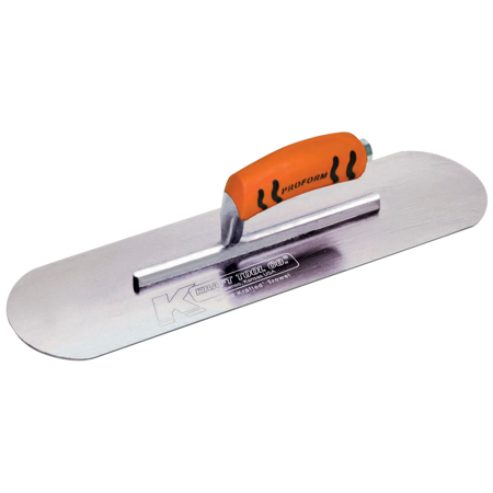 Picture of 16" x 4-1/2" Carbon Steel Pool Trowel with a ProForm® Handle on a 7-7/8" Short Shank