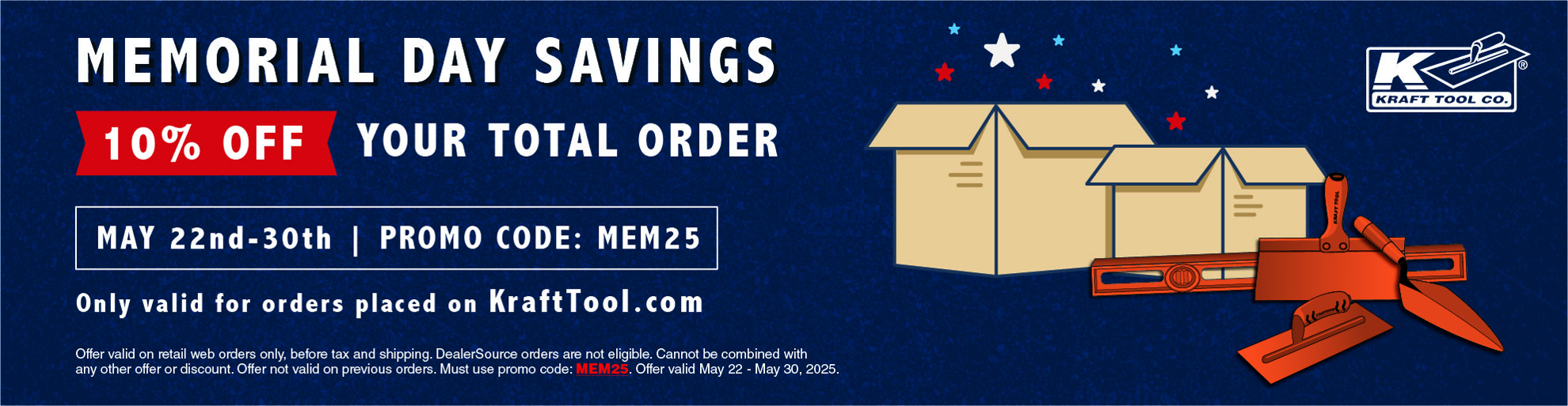 Save 10% with promo code MEM25